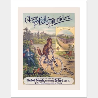 Claes Pfeil-Fahrräder Vintage Poster 1905 Posters and Art